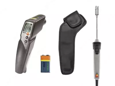 Комплект testo 830-T4 - Инфракрасный термометр и поверхностный зонд с подпружиненной термопарой