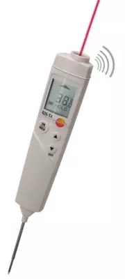 Testo 826-T4 - Инфракрасный термометр с лазерным целеуказателем и проникающим пищевым зондом (оптика 6:1)