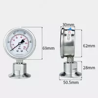 от {0} сум Мембранный манометр корпус из нержавеющей стали