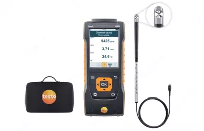 testo 410-2 - Карманный анемометр с крыльчаткой и сенсором влажности Testo - 100 000 сум / шт.