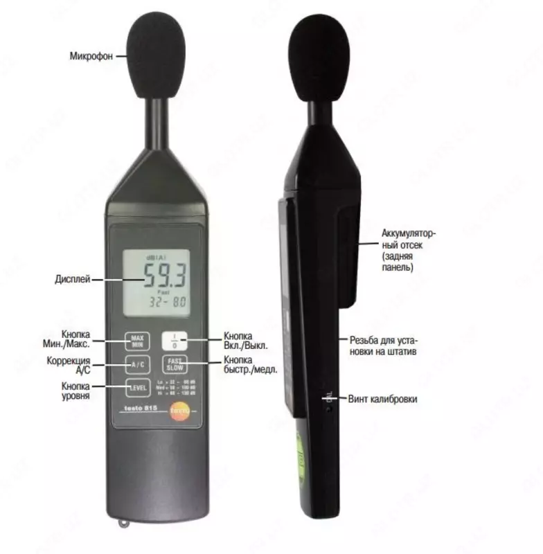Цифровой шумомер Testo-815 Только в розницу