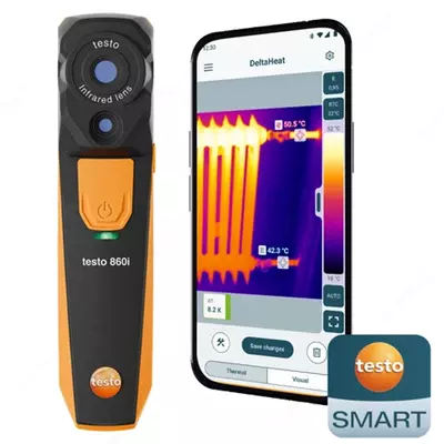 Smartfonlar uchun simsiz issiqvizor kamera Testo 860i