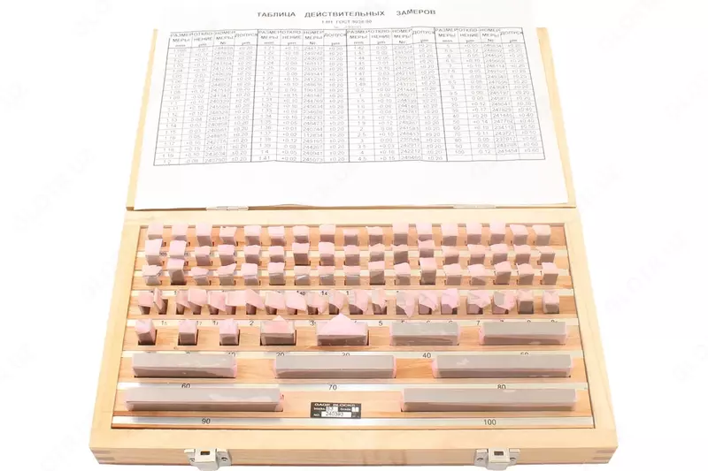 Oxirgi yassi-parallel o‘lchovlar KMD sinfi-0 87dona o‘lchov