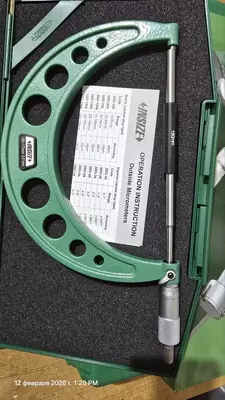 Tashqi o‘lchovlar uchun silliq mikrometr MK 150-175 mm INSIZE-175A