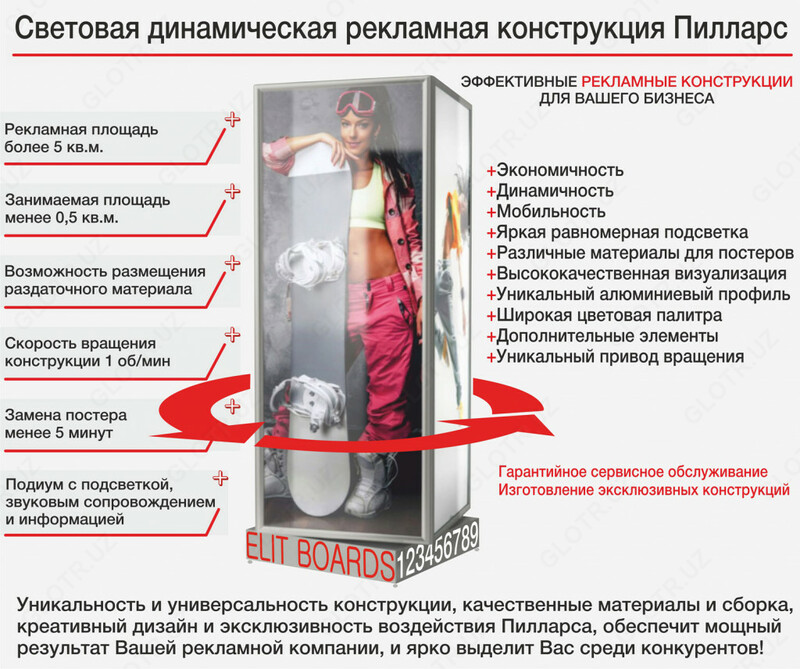 Пилларс - многоцелевая рекламная конструкция