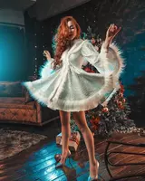 Карнавальный костюм Снегурочки