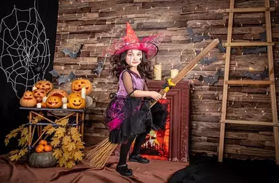 Карнавальный костюм маленькая ведьма - Цена по запросу