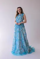 Вечернее платье нежно голубого цвета - по запросу