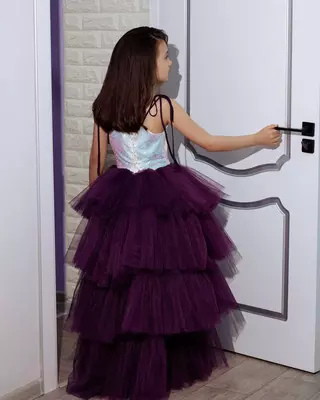 Платье с фиолетовой пачкой - Цена по запросу