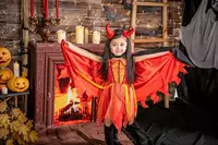 Костюм на Halloween для девочек (модель "Чертенок") - по запросу