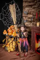 Костюм на Halloween для девочек (модель "Ведьмочка-2")