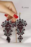 Ажурные вечерние серьги A_0009