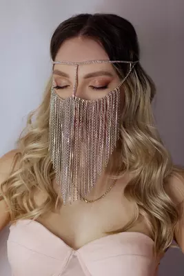 Маска для лица из цепочек