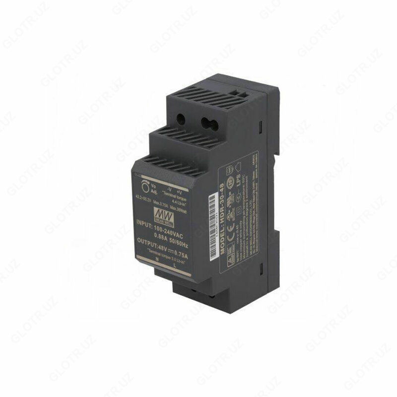 Блок питания Mean Well HDR-30-24 1.5A на DIN-рейку