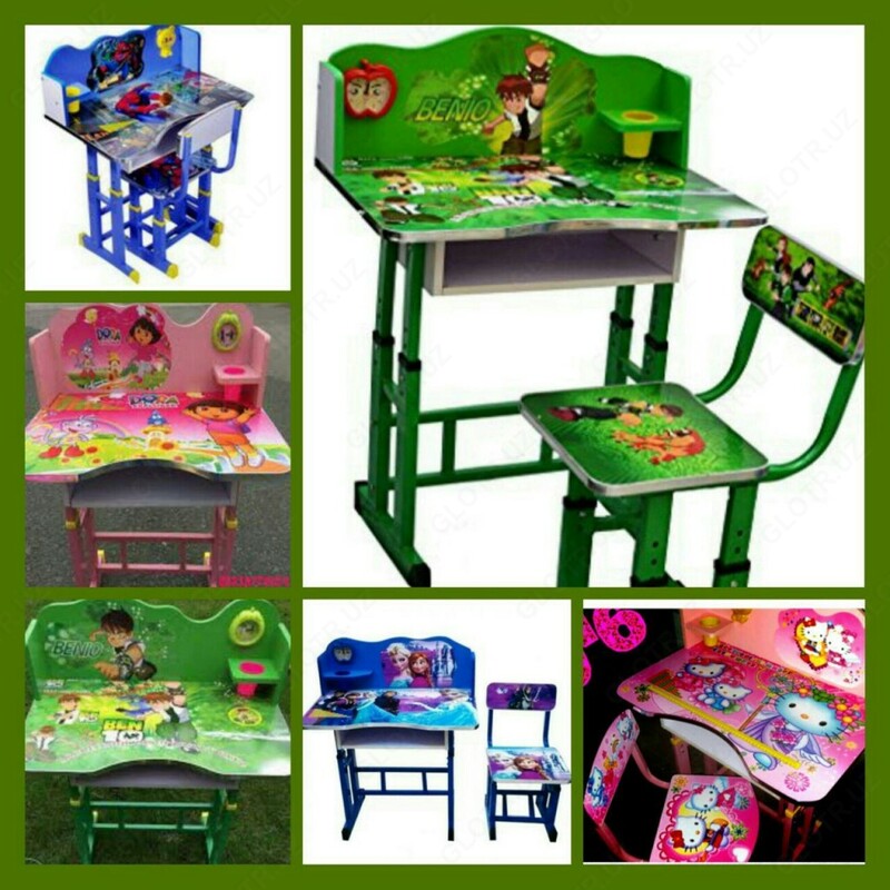 105-02. Парта BEN 10 бесплатная доставка./bolalar partasi BEN10