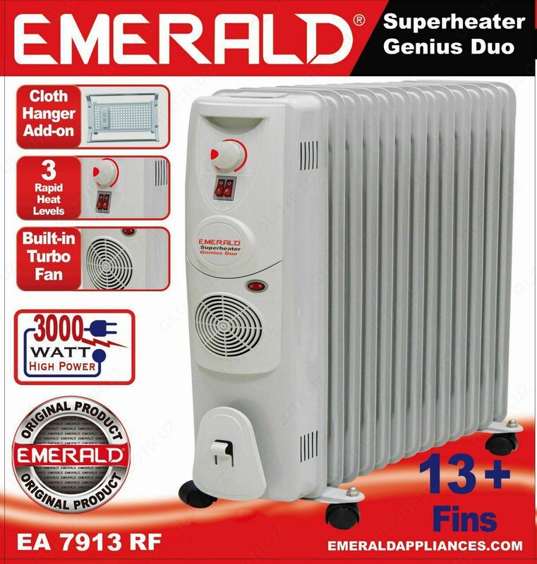 Масляные обогреватели Emerald EA 7513 RF 13 секция оригинал