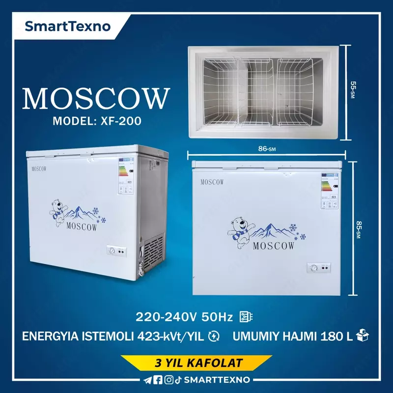 Muzlatgich MOSCOW XF-200