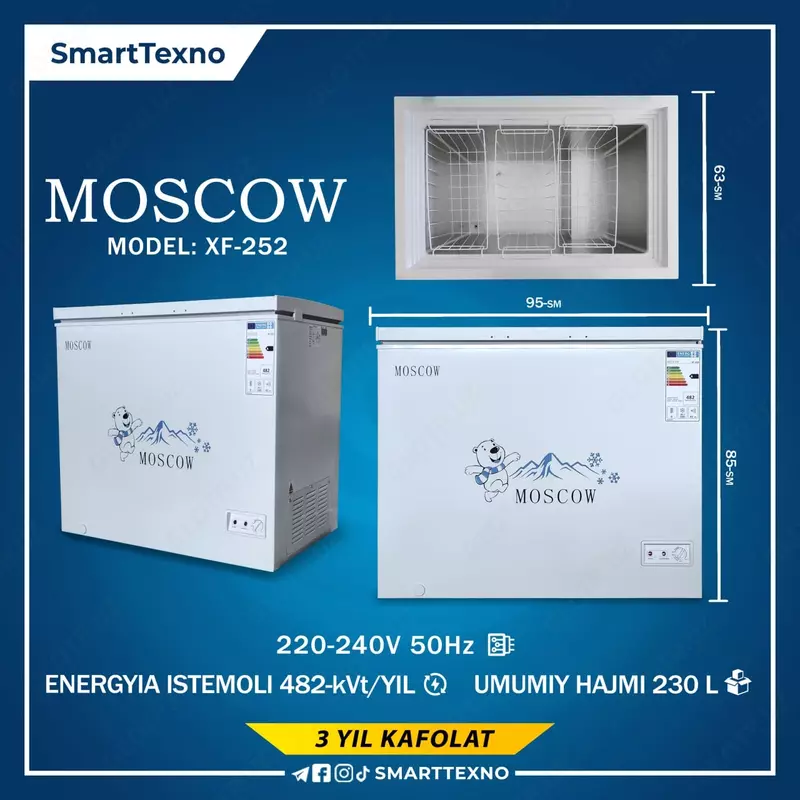 Muzlatgich MOSCOW XF-252