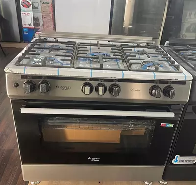 Газовая плита Gefest Оге 9050 (белый стальной черный ретро)