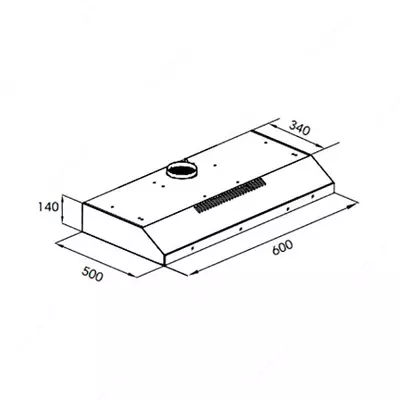 Кухонная вытяжка Goodwell GWH-U9060 (белый коричневый черный)
