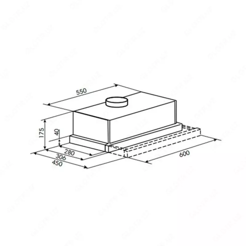 Кухонная вытяжка Goodwell GWH-U2060WH