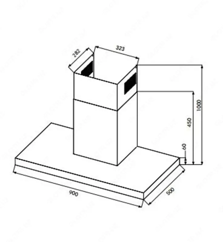 Кухонная вытяжка Goodwell GWH-T6490X
