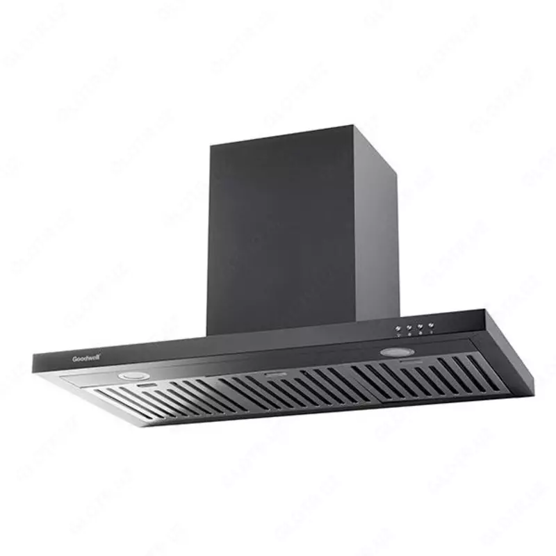 Кухонная вытяжка Goodwell GWH-T4390 (белый стальной черный)