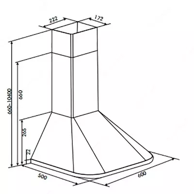 Кухонная вытяжка Goodwell GWH-R0260