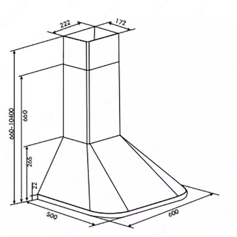 Кухонная вытяжка Goodwell GWH-R0260