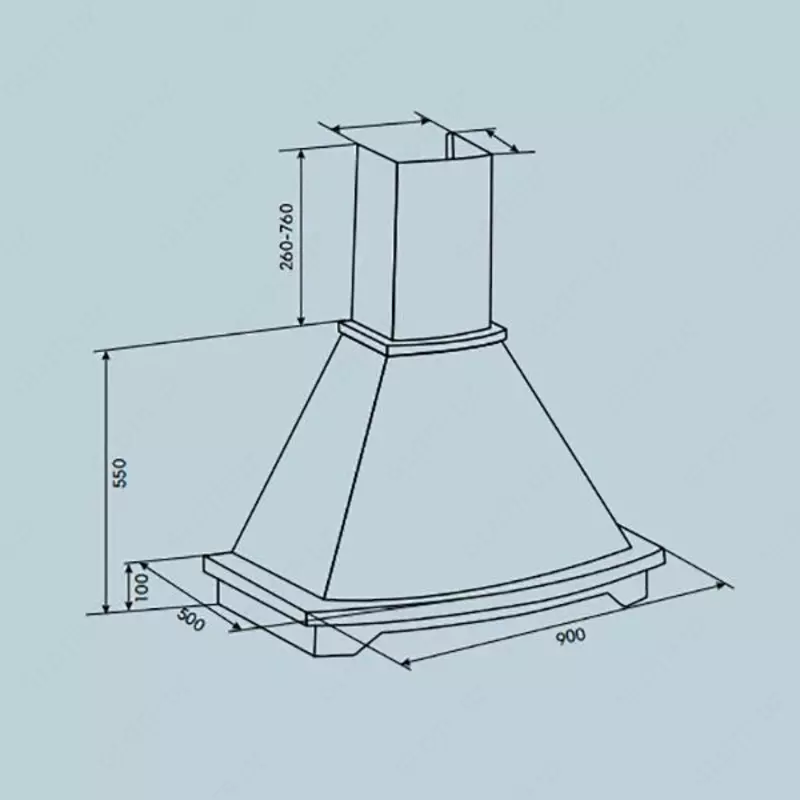 Кухонная вытяжка Goodwell GWH-R0160C