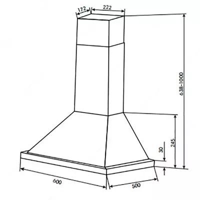 Qopqoq Goodwell GWH-P2360X (oq jigarrang po'lat qora)
