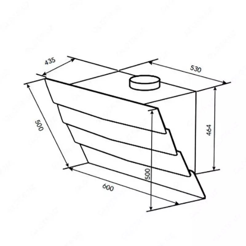 Кухонная вытяжка Goodwell GWH-L1060D3