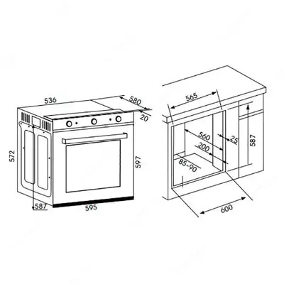 Духовой шкаф Goodwell GWO8084BL4