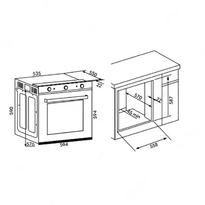 Духовой шкаф Goodwell GWOA83GSE04BG