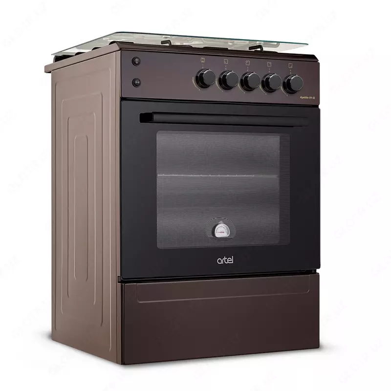 Газовая кухонная плита Artel Apetito 01-G (белый коричневый серый)