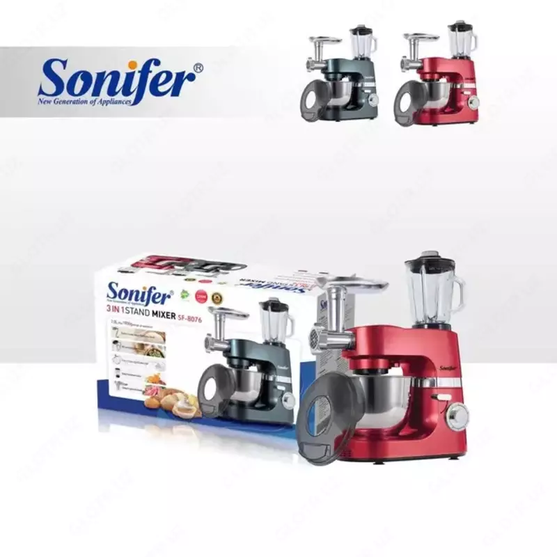 Кухонный комбайн Sonifer SF-8076 3 в 1 (миксер, измельчитель,