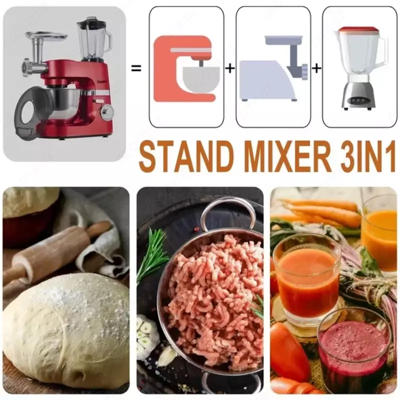 Кухонный комбайн Sonifer SF-8076 3 в 1 (миксер, измельчитель,