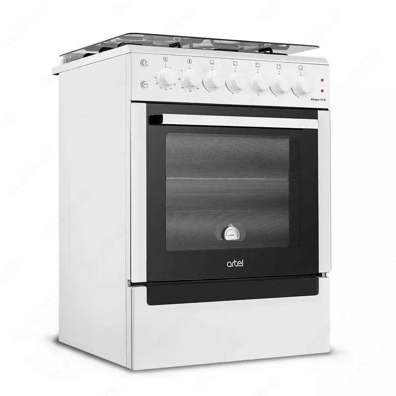 Комбинированная кухонная плита Artel Milagro 01-K (белый коричневый серый cтальнойчерный матовый)