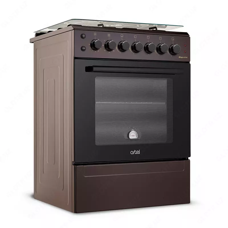 Комбинированная кухонная плита Artel Milagro 01-K (белый коричневый серый cтальнойчерный матовый)
