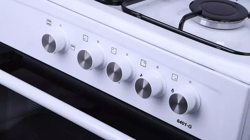 Кухонная плита Shivaki 6401-G (белый коричневый cерый бордов)