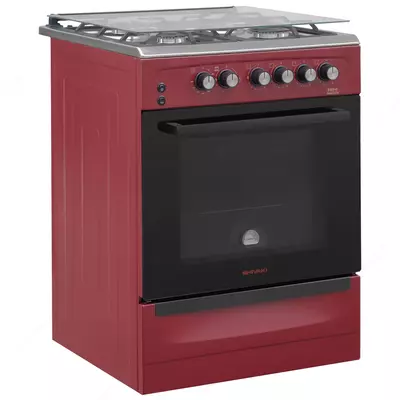 Кухонная плита Shivaki 6402-G (белый коричневый cерый бордов)