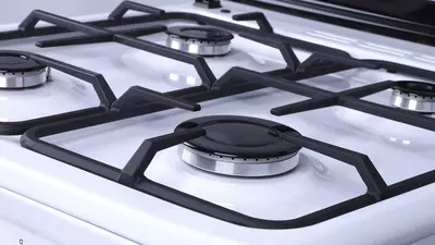 Кухонная плита Shivaki 6402-G (белый коричневый cерый бордов)