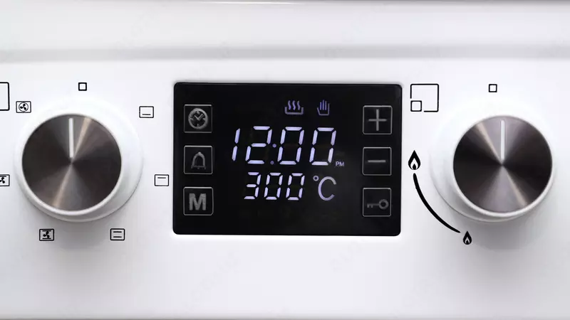 Кухонная плита Shivaki 6403-E  (белый коричневый cерый)