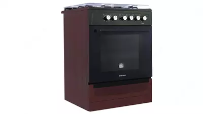 Кухонная плита Shivaki 6300-K (белый коричневый cерый бордов)