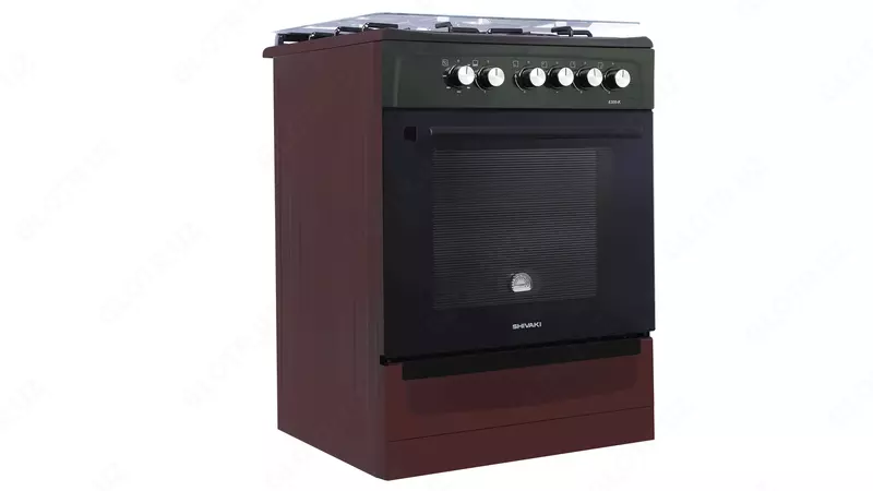 Кухонная плита Shivaki 6300-K (белый коричневый cерый бордов)