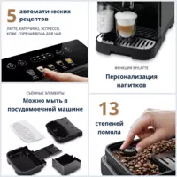 от 7 776 099.5 сум Кофемашина DeLonghi Magnifica Evo ECAM290.61.B