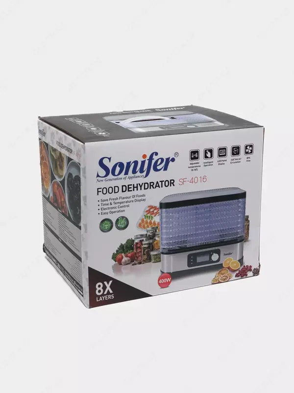 Сушилка для овощей и фруктов Sonifer 8 поддонов