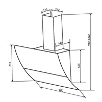 от 2 332 829.9 сум Кухонная вытяжка Goodwell L-L7190BL