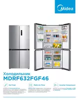 Холодильник Midea MDRF632FGF46/ MDRF632FGF28/ MDRF632FGF22 (Стальной Jazz Black Черное стекло) - от 10 006 399.2 сум