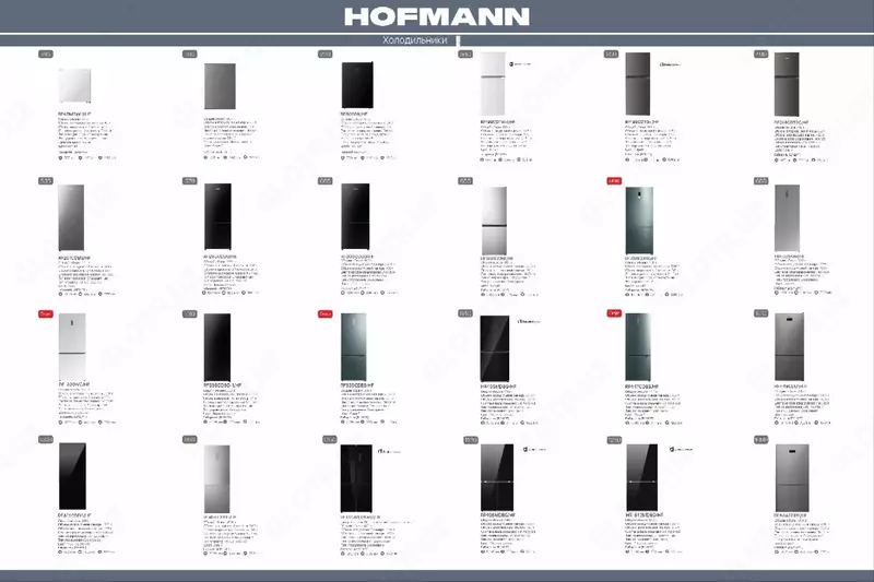 Холодильник Hofmann RF198CDTW/ RF198CDTG (белой серый)
